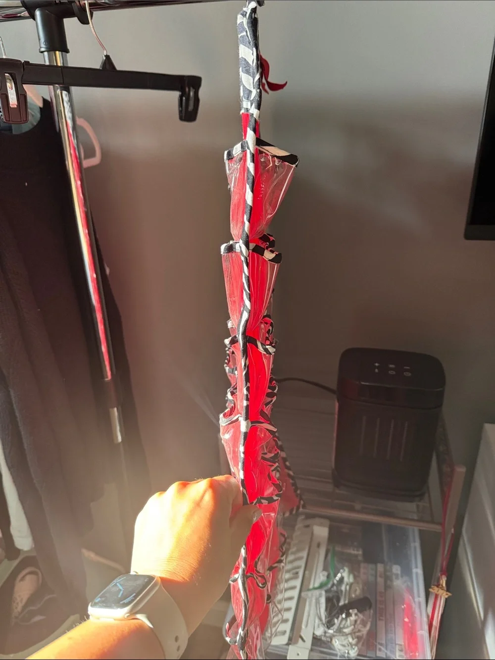 Hanging jewelry organizer Over-the-Door 30-Pockets